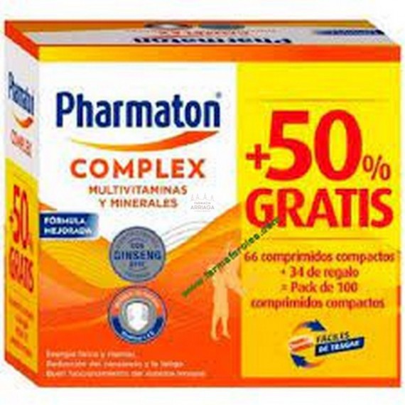 PHARMATON COMPLEX 66 + 34 CAPSULAS