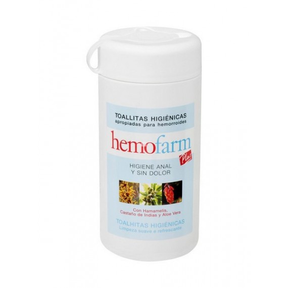 HEMOFARM PLUS TOALLITAS BOTE 60 TOALLITAS