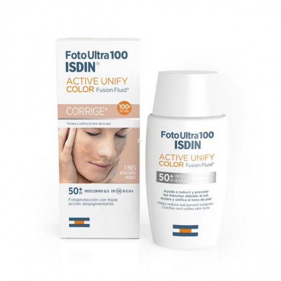 ISDIN SOLAR 100 ACTIVE UNIFY FUSION FLUID CON COLOR 50 ML