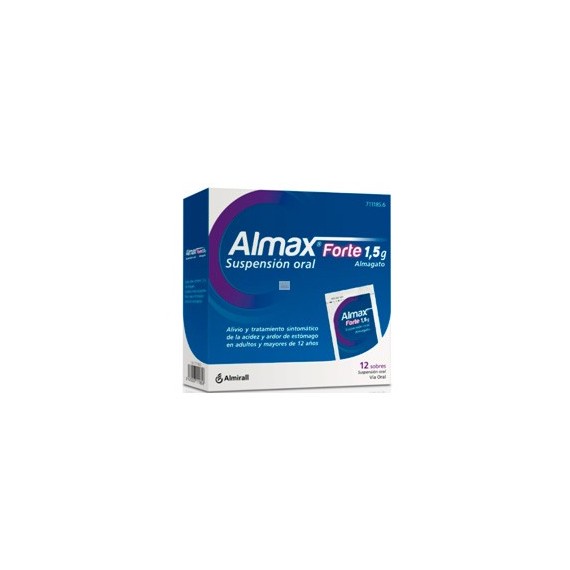 ALMAX FORTE 1,5 g 12 SOBRES SUSPENSION ORAL