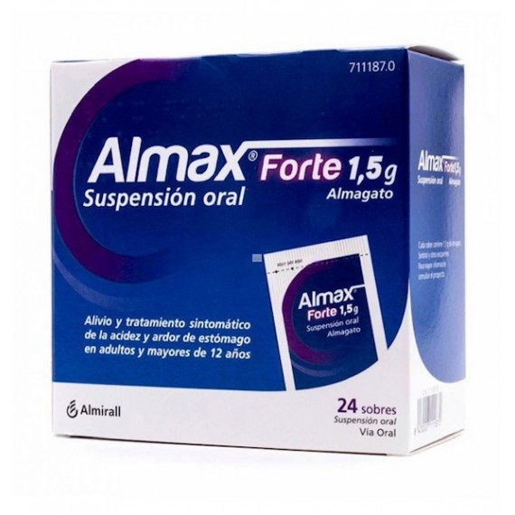 ALMAX FORTE 1,5 g 24 SOBRES SUSPENSION ORAL