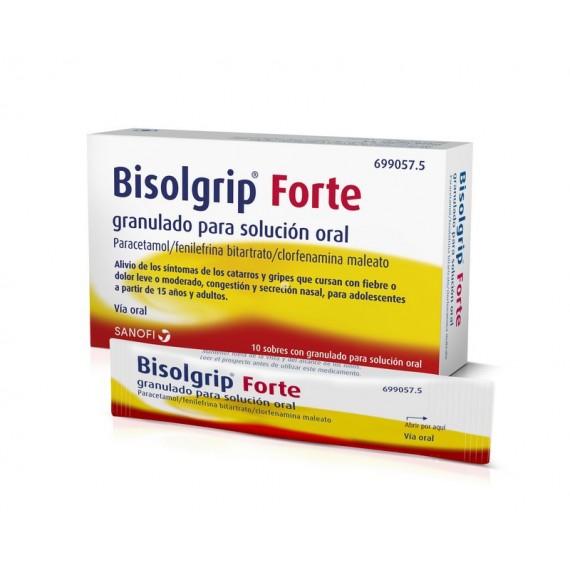 BISOLGRIP FORTE 10 SOBRES GRANULADO PARA SOLUCION ORAL