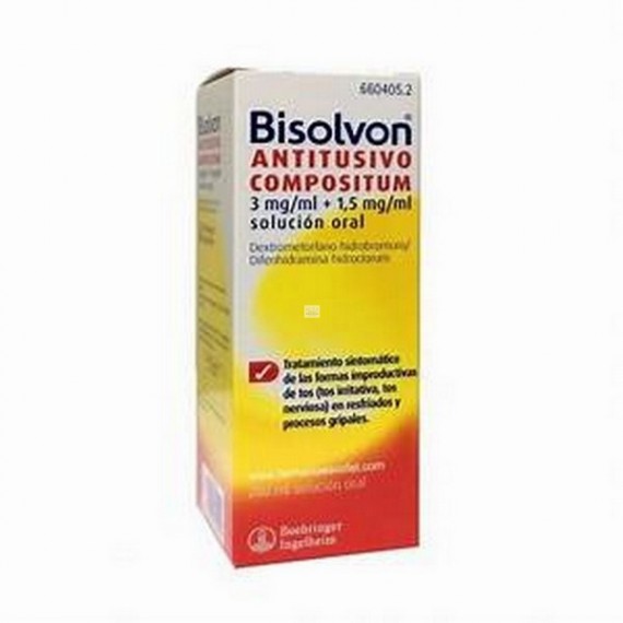 BISOLVON ANTITUSIVO COMPOSITUM 3 mg/ml + 1,5 mg/ml SOLUCION ORAL 1 FRASCO 200 ml