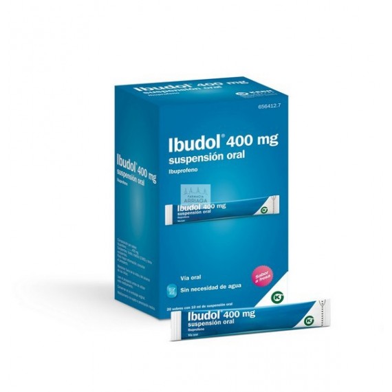 IBUDOL 400 mg 20 SOBRES SUSPENSION ORAL 10 ml