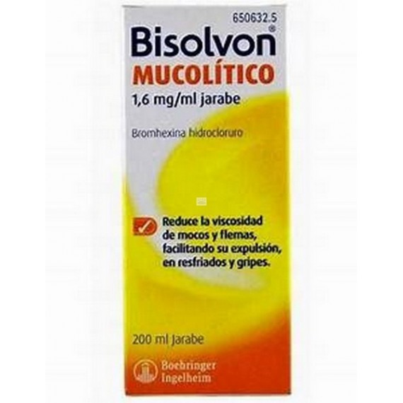 BISOLVON MUCOLITICO 1,6 mg/ml JARABE 1 FRASCO 200 ml