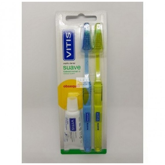 VITIS SUAVE CEPILLO DENTAL 2 UNIDADES