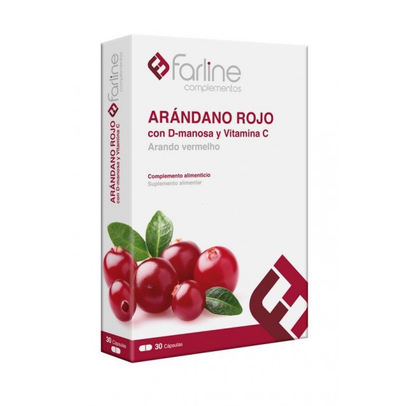 FARLINE COMPLEMENTOS ARANDANO ROJO + VITAMINA C 30 CAPSULAS
