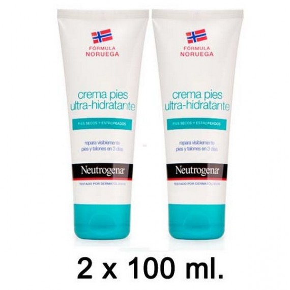 PACK NEUTROGENA  CR PIES ULTRAHID 100+100 ML